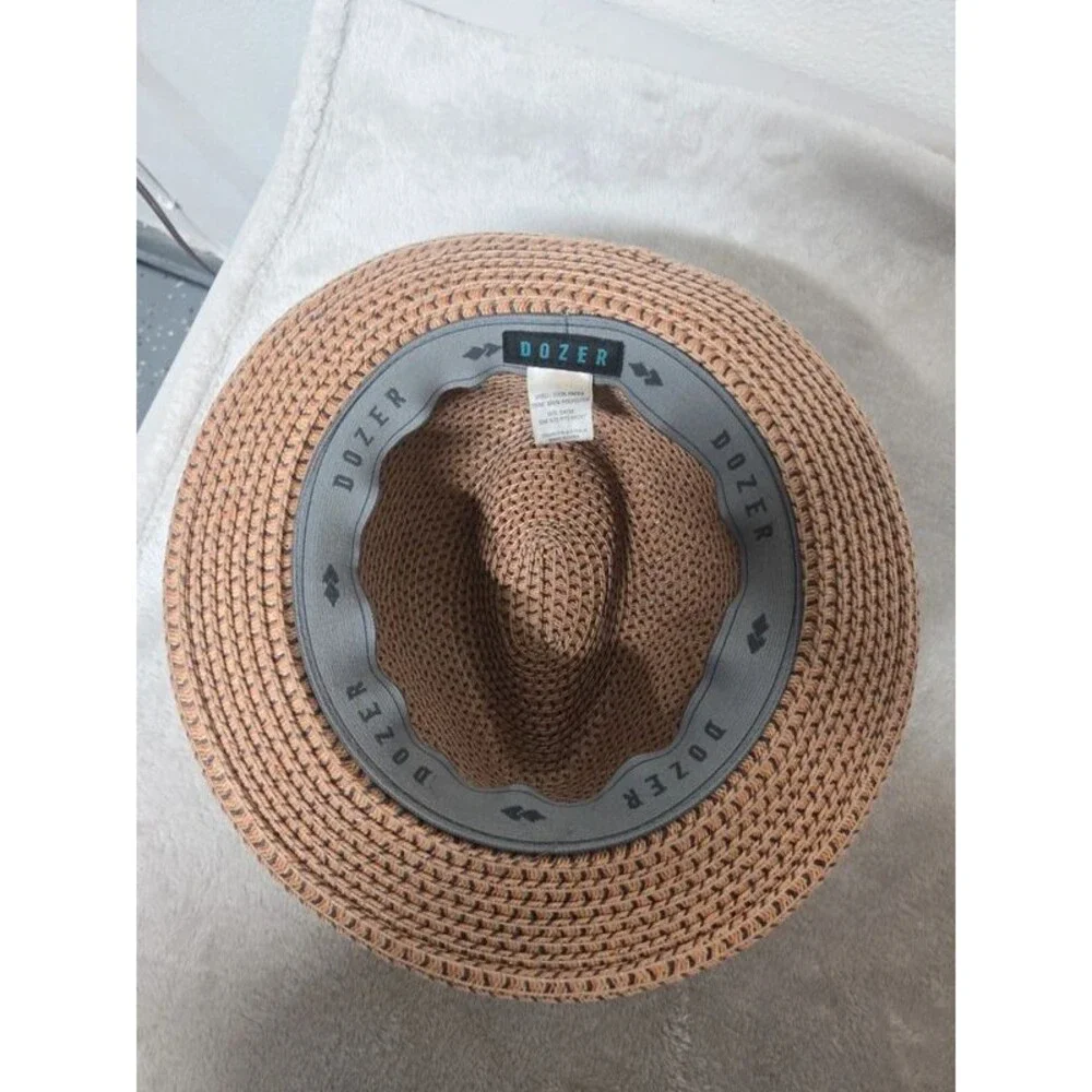 Dozer Kids Straw Fedora Hat - Size 54cm (Excellent Condition)